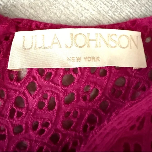 New!  Ulla Johnson Jessa Dress In Ruby (Pink) - Size 4 - Picture 2 of 10